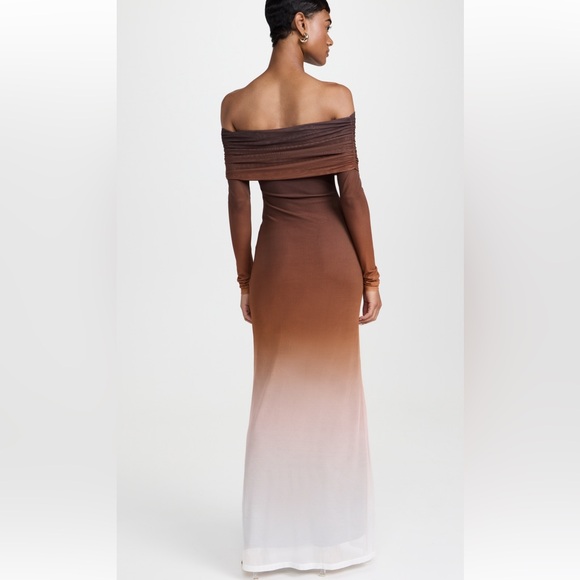 Bardot maxi mesh dress - Picture 3 of 4